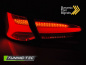 Mobile Preview: Voll LED Lightbar Design Rückleuchten für Ford Focus MK4 3/5 Türer 18-21 weiß/rot dynamischer Blinker